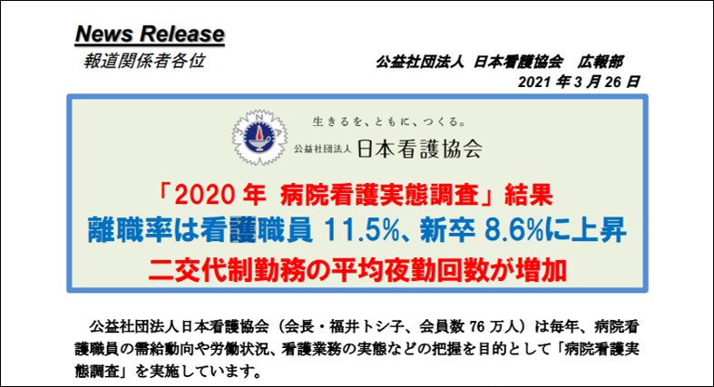 看護協会‗離職率実態調査